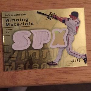 ⚾️2007 spx Adam Laroche dual jersey swatch #48/50